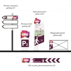 Etude signalétique pour la ville de Mont Saint Aignan