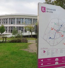 Signalétique piétonne  du campus Cité Scientifique – Université de Lille