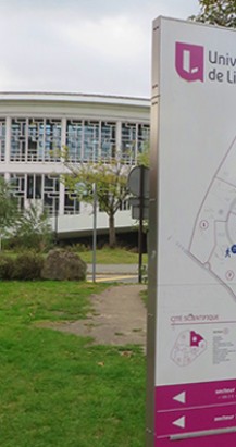 Signalétique piétonne  du campus Cité Scientifique – Université de Lille
