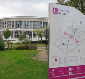 Signalétique piétonne  du campus Cité Scientifique – Université de Lille