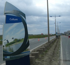 Signalétique terminal ferry à Dunkerque