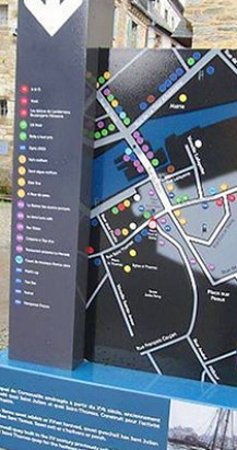 Signalétique commerciale et patrimoniale – Ville de Landerneau