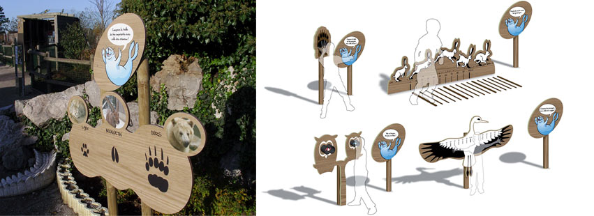 signalétique zoo Mardyck
